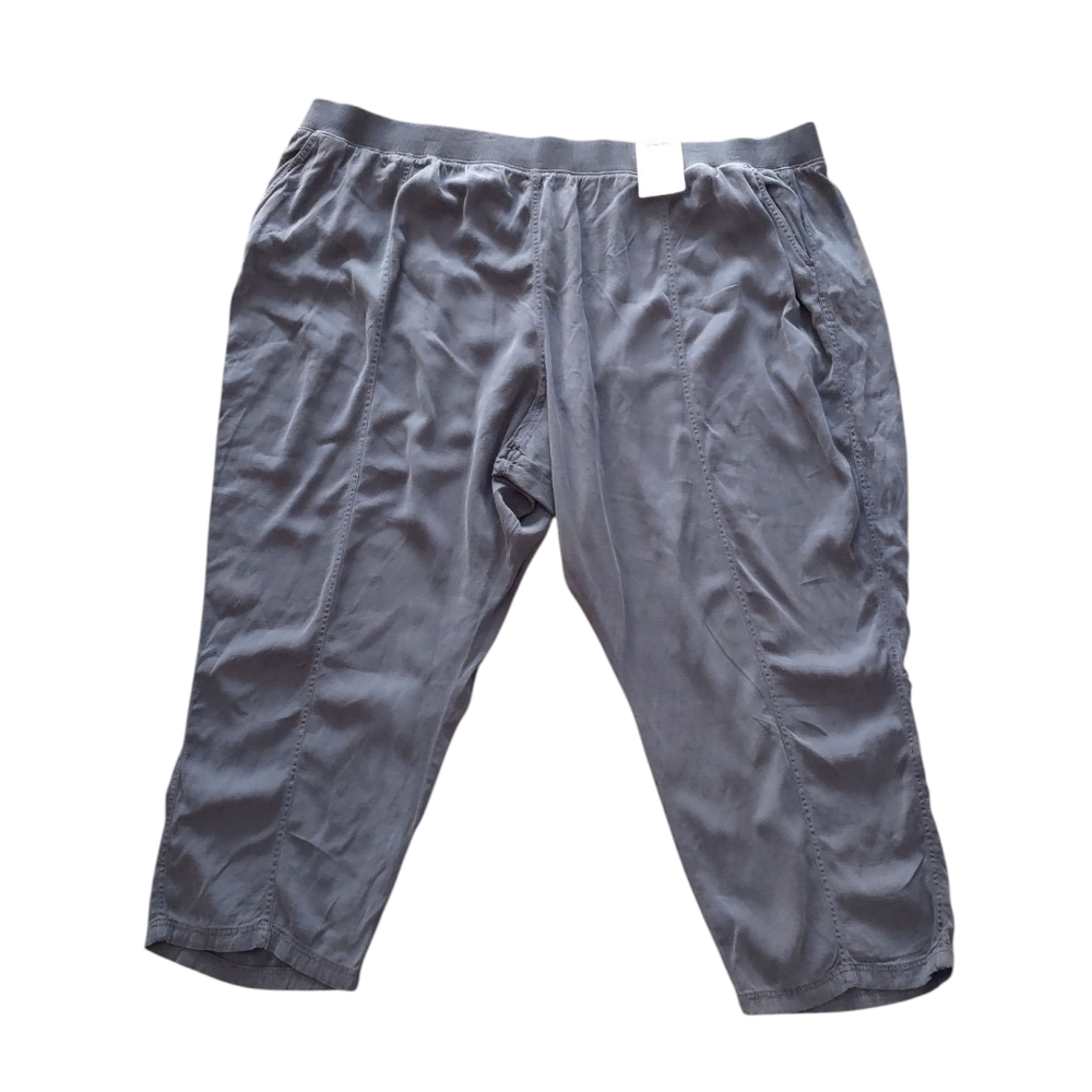 Sonoma Tapered Crop Pants Ultracomfort Waistband Grey NWT